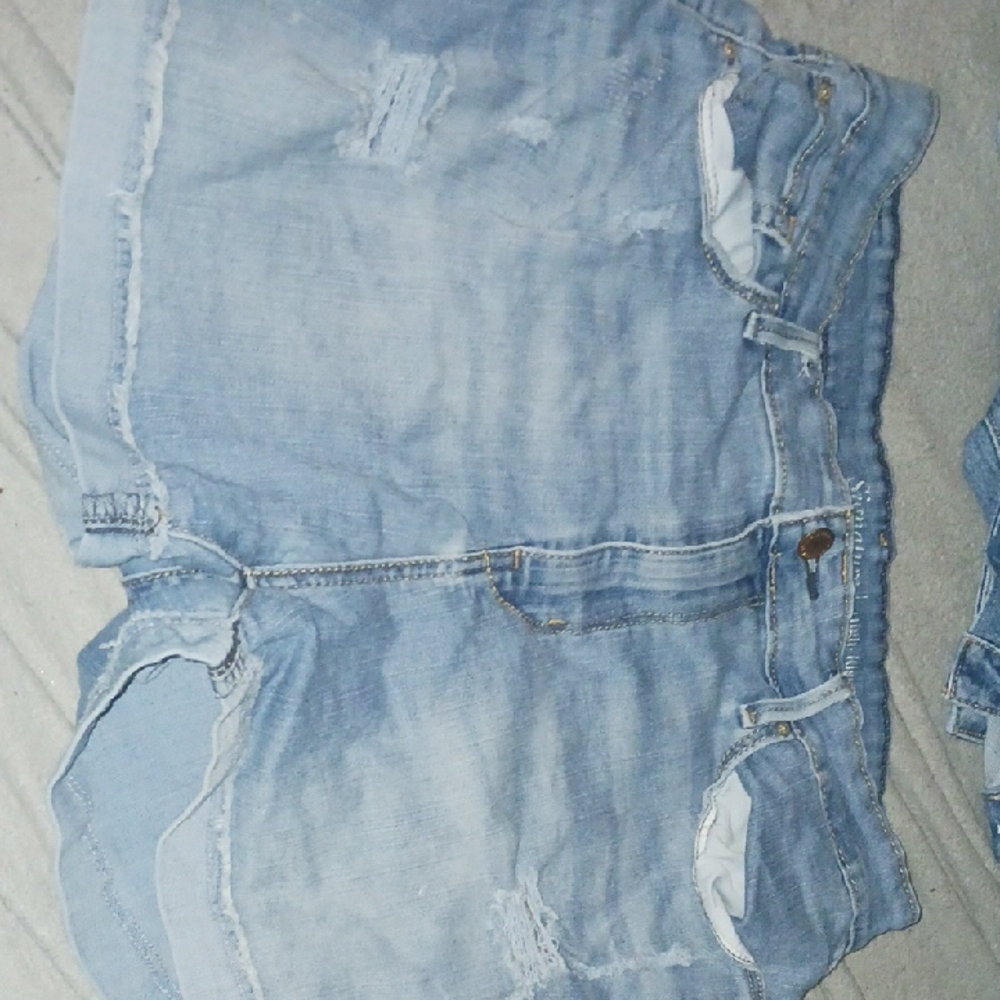 Signature by Levi Strauss Light Blue High Waist Women Shorts